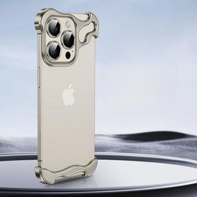 Luxury Minimalistic Alien Bumper Case With Camera Ring for iPhone