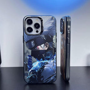 Naruto Kakashi Anime Electroplated Case With Camera Bumper N2