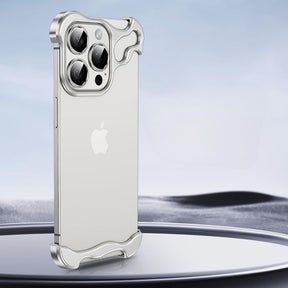 Luxury Minimalistic Alien Bumper Case With Camera Ring for iPhone