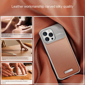 Outdo Alluminum Alloy Leather Magsafe Case