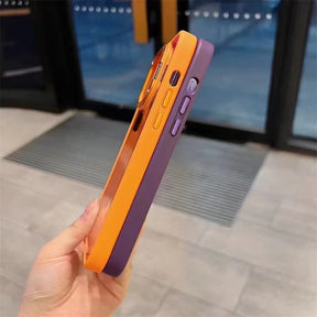 Premium Transparent Frame Case with Camera Lens Protector – Shockproof & Stylish