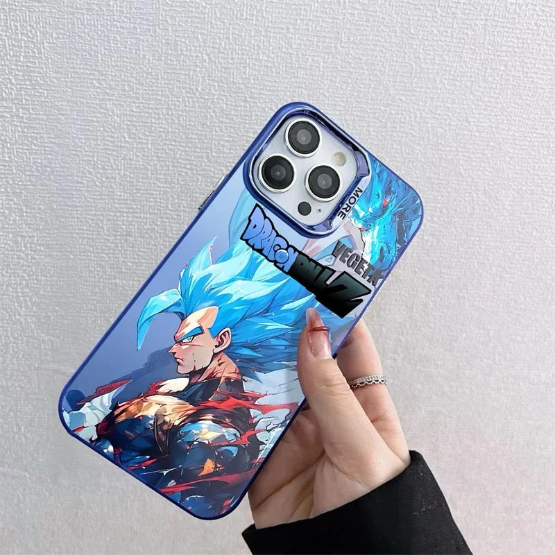 Dragon Ball Z Vegeta Anime Electroplated Case With Camera Bumper V2