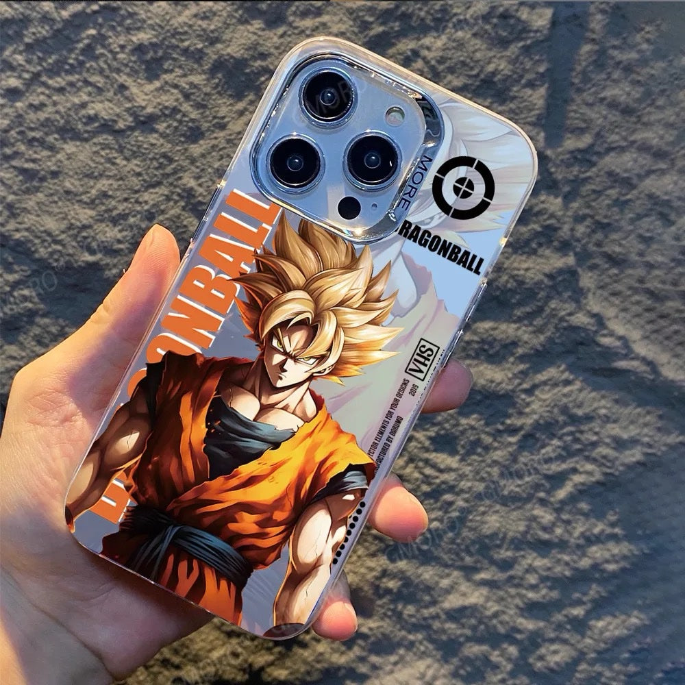 Dragon Ball Z Goku Anime Electroplated Case With Camera Bumper G3